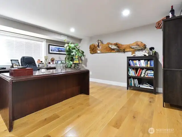 Downstairs secondary bedroom could also be used as a den/office or entertainment room.