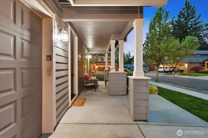 Exterior, covered front porch, entrance