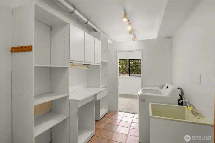 Laundry and bonus room -storage area on main floor