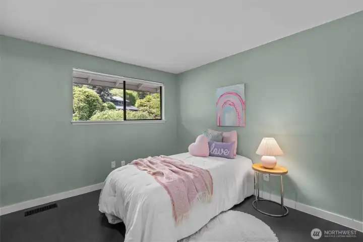 Third bedroom features sage walls Third bedroom features sage walls