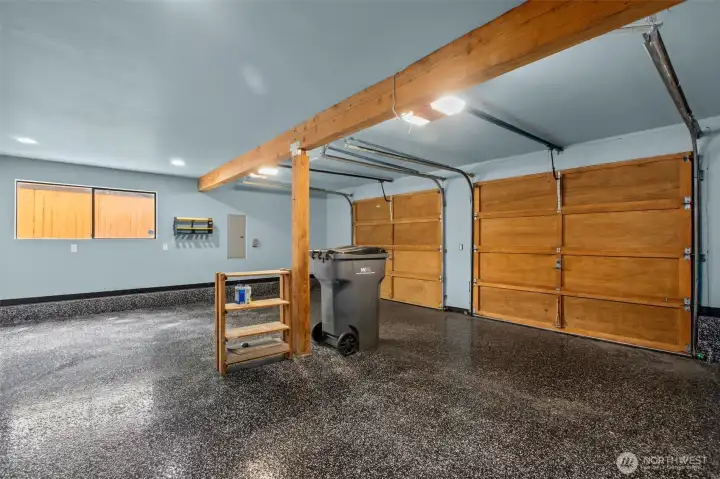 Garage floor recently refinished Garage floor recently refinished