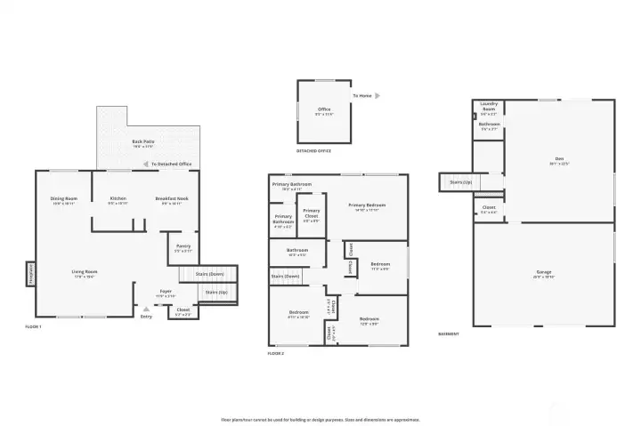 Floor plan for info only - buyer to verify all square footages Floor plan for info only - buyer to verify all square footages