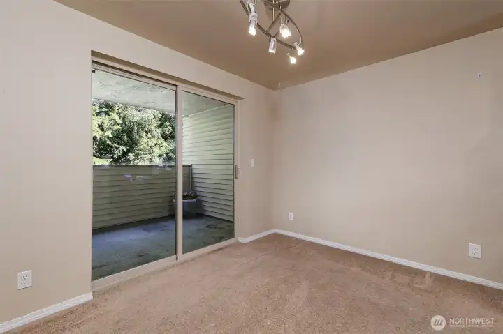 SLIDER LEADING TO A COVERED DECK