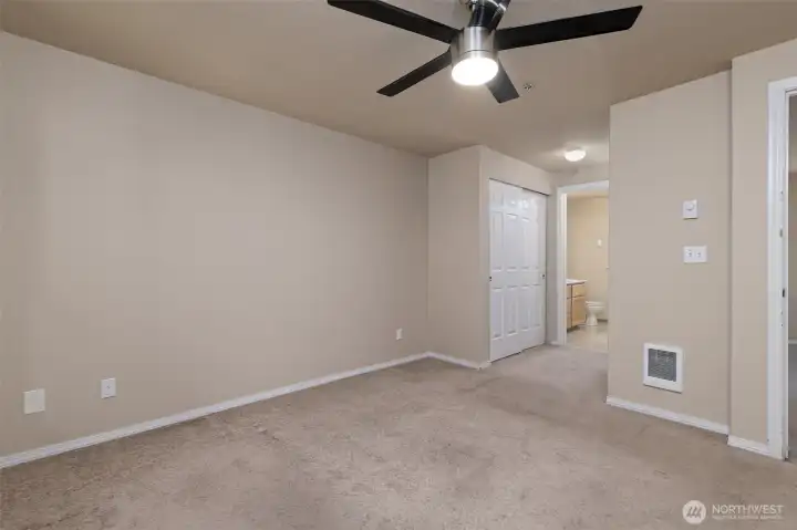 PRIMARY BEDROOM WITH ADJOINING BATHROOM