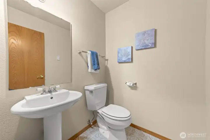 Main level half bath Main level half bath