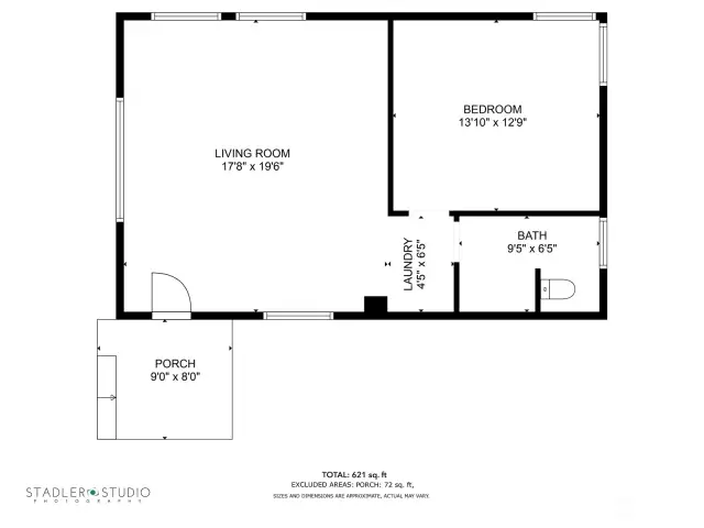 This is a floor plan of the cottage.