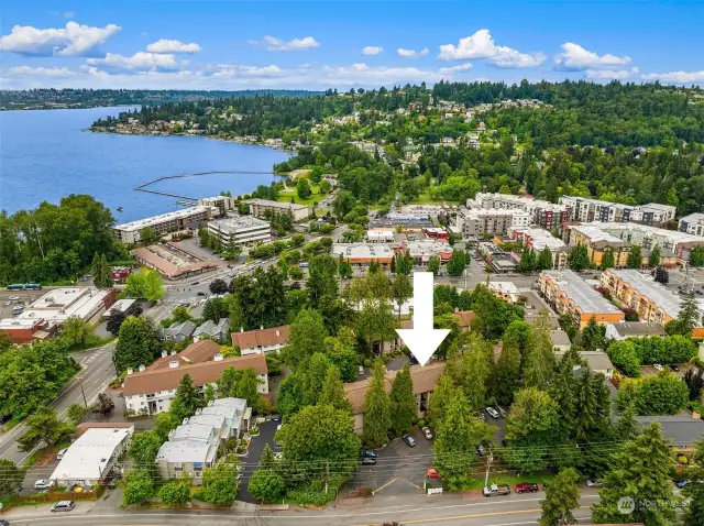 An incredible location with easy access to downtown Kirkland or I-405!