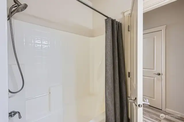 Storage located right across from guest bath.