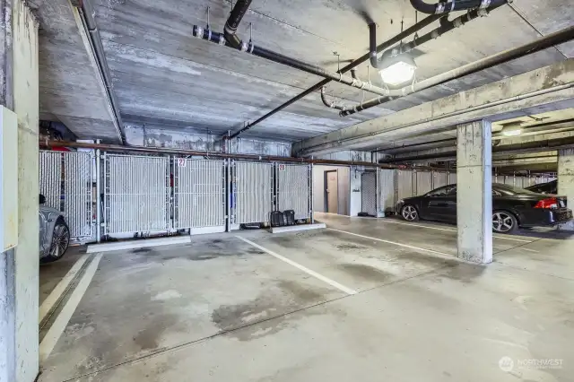 1 parking space & storage included - guest parking available behind the building.