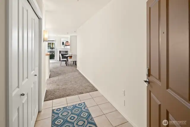 Entry with large closet