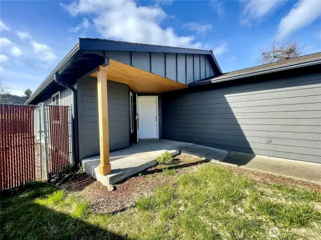 Entry and Front Patio