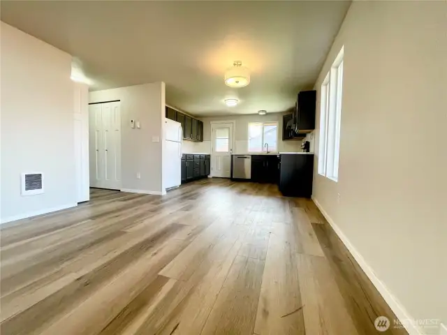 Living Area to Kitchen