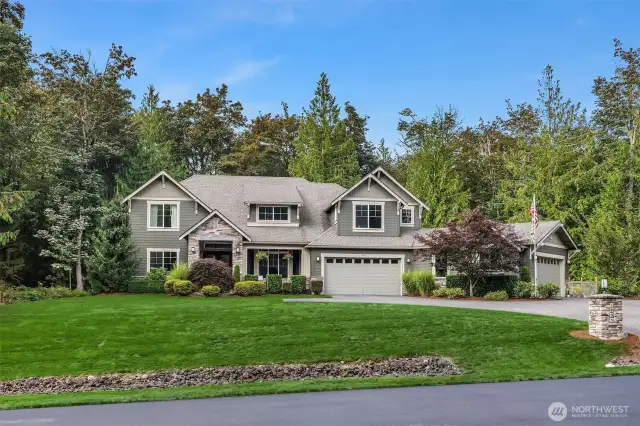 A sanctuary of sophistication and natural splendor in the premier gated community of Aldarra Ridge Estates. Crafted in 2014 by Murray Franklyn Homes, this private estate rests on three acres with an oversized 4-car garage enveloped by 200+- acres of protected woodlands.