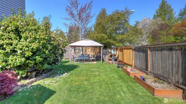 Lovely backyard garden space—perfect for planting, growing, and creating your own outdoor sanctuary