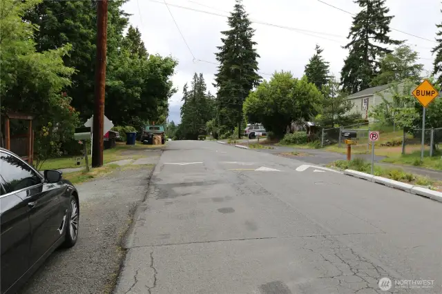 Looking down S Leo Street from the property.