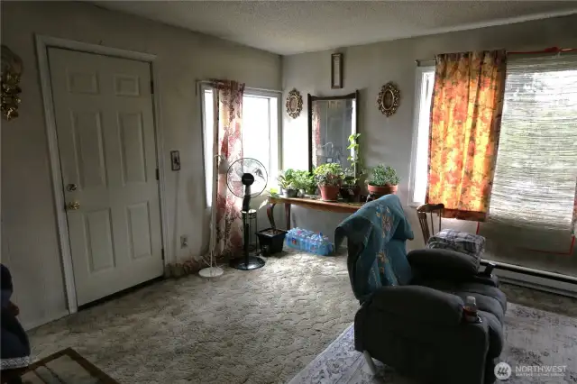The home opens directly into a living area.