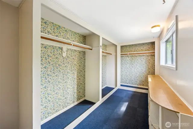 Fun bonus space upstairs, adjacent to primary bedroom was used as a walk-in closet.
