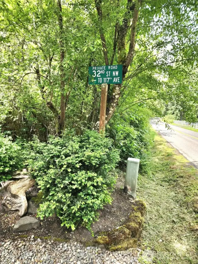 Property at the corner of 32nd and 115th Ave NW