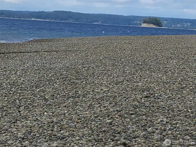 Standing on the beach looking north to Dead Mans Island