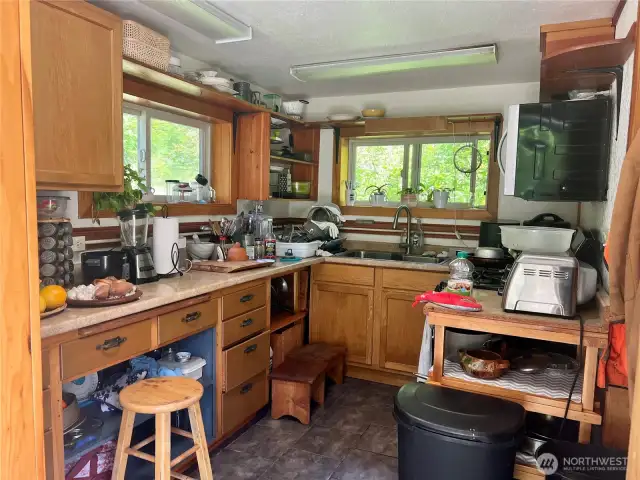 Auxiliary Kitchen with Exterior Entry