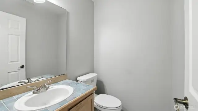 Half bath powder room on main floor