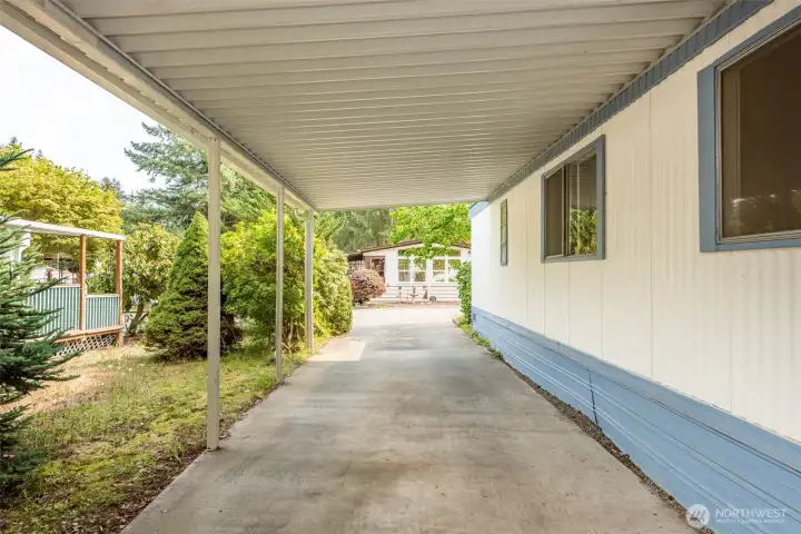 Carport parking space