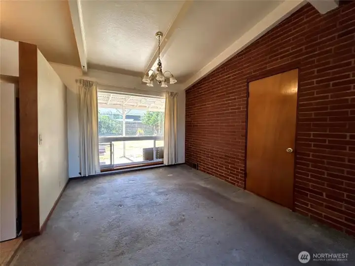 Dining area, needs french door to backyard