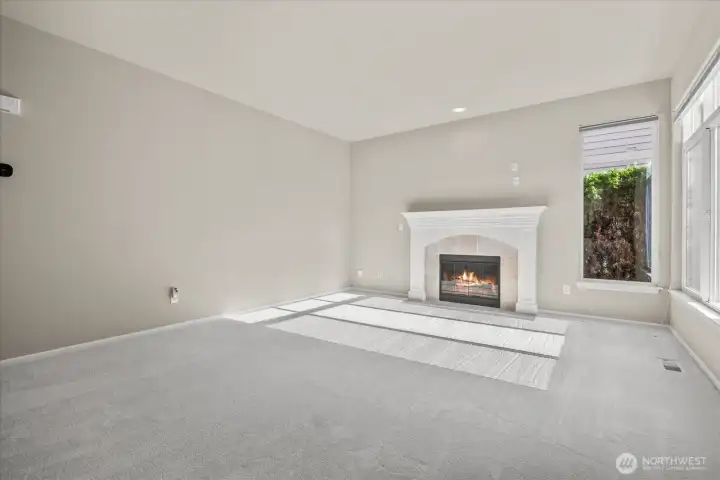 Living Room with gas Fireplace