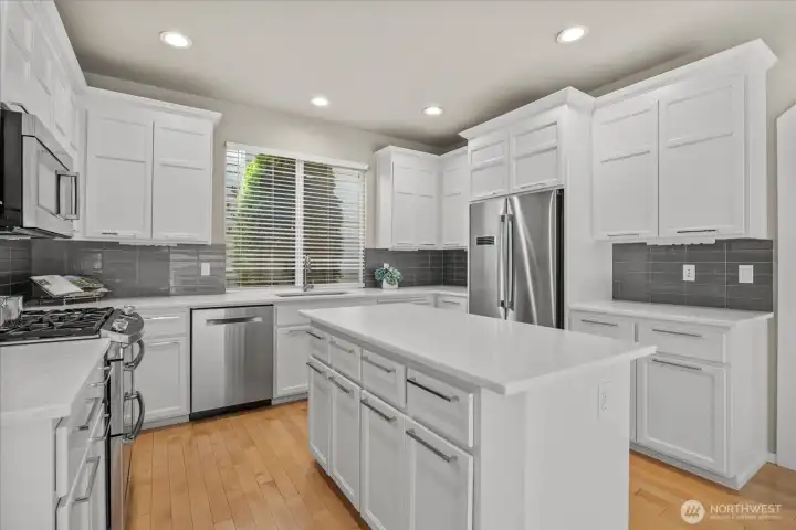 Updated Kitchen with Quartzite countertops