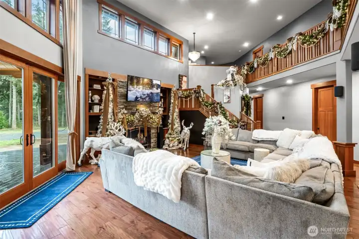 Convenience at every turn with dual staircases and a half bath just off the living room