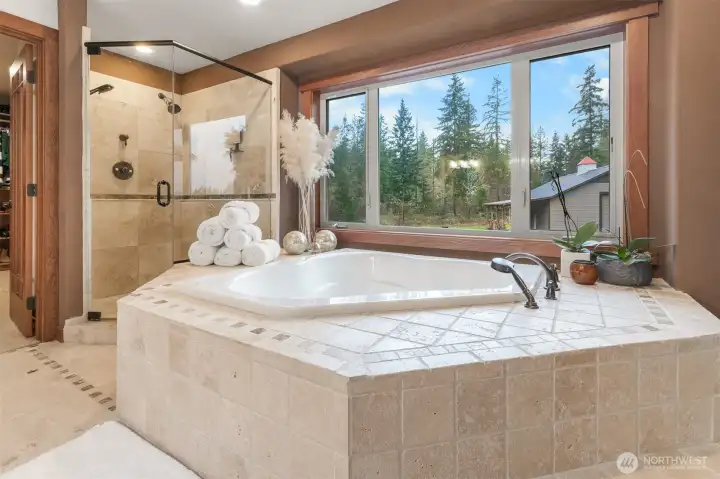 Soaking Tub with relaxing views