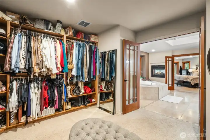 Space is never an issue in this private suite