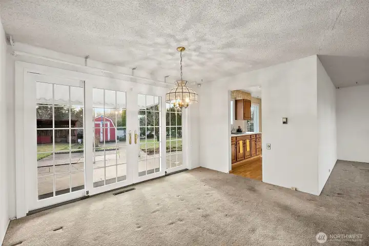 Note the Light...Looking Back at the Kitchen