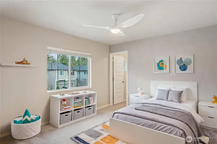 Virtually staged-3rd Bed