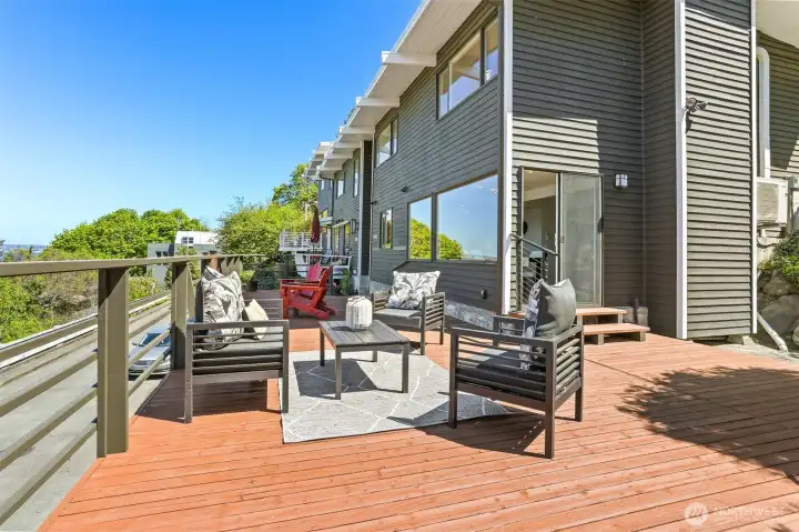 Your new home and it's incredible deck.