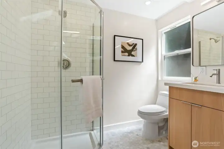And the skylight gives natural light.