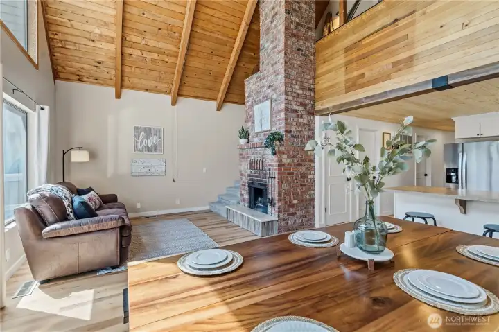 Dining Room Open to the Living Room