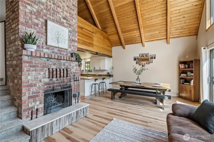 Wood Burning Fireplace