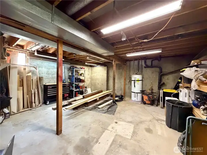 Work Shop Area or Could Be Finished into an Extra Bedroom or Use as Storage!