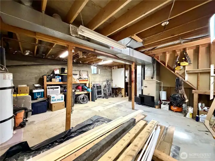 Work Shop Area or Could Be Finished into an Extra Bedroom or Use as Storage!