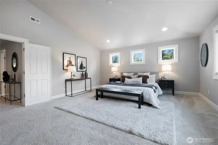 Primary suite is a true retreat.