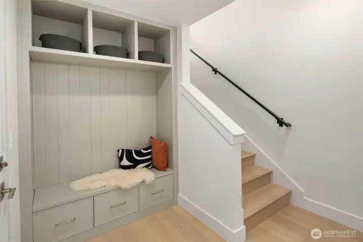 Entry off garage