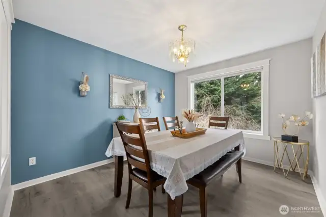 Formal dinning room next to the Kitchen