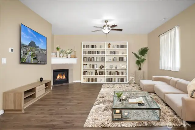 Virtually Staged Living Room