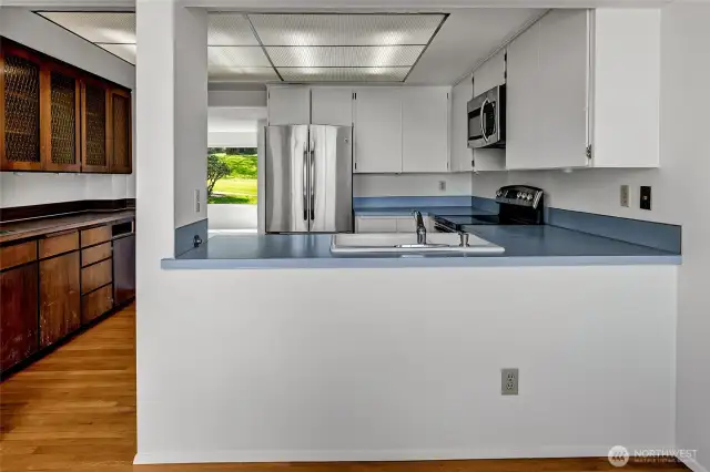 Original but the layout offers amazing storage and a great work space
