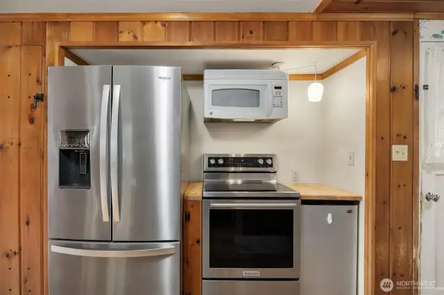 Kitchen featuring SS appliances.