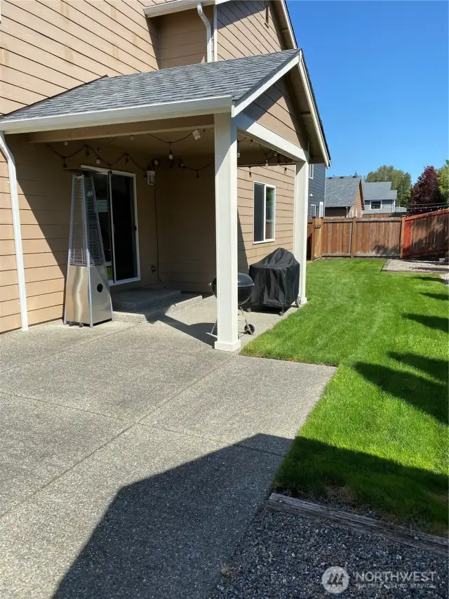 Covered back porch