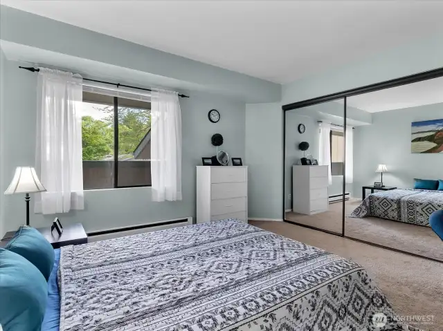 Light-filled primary bedroom