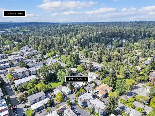 Easily get to downtown Seattle or the Eastside