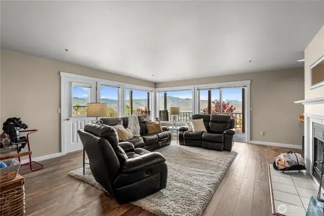Family Room with lower deck access.
